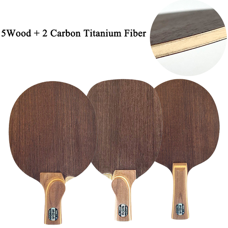 Table Tennis Blade - Chinese/Japanse Penhold Tafeltennisbat 5 Hout 2