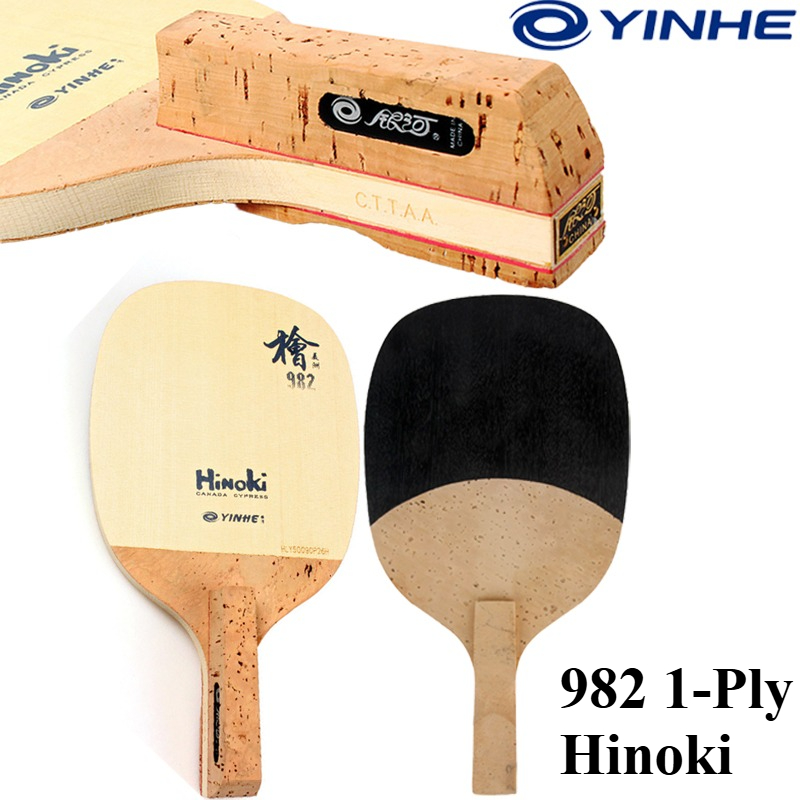 Table Tennis Blade - YINHE 982 1-laags massief Hinoki tafeltennisbat,