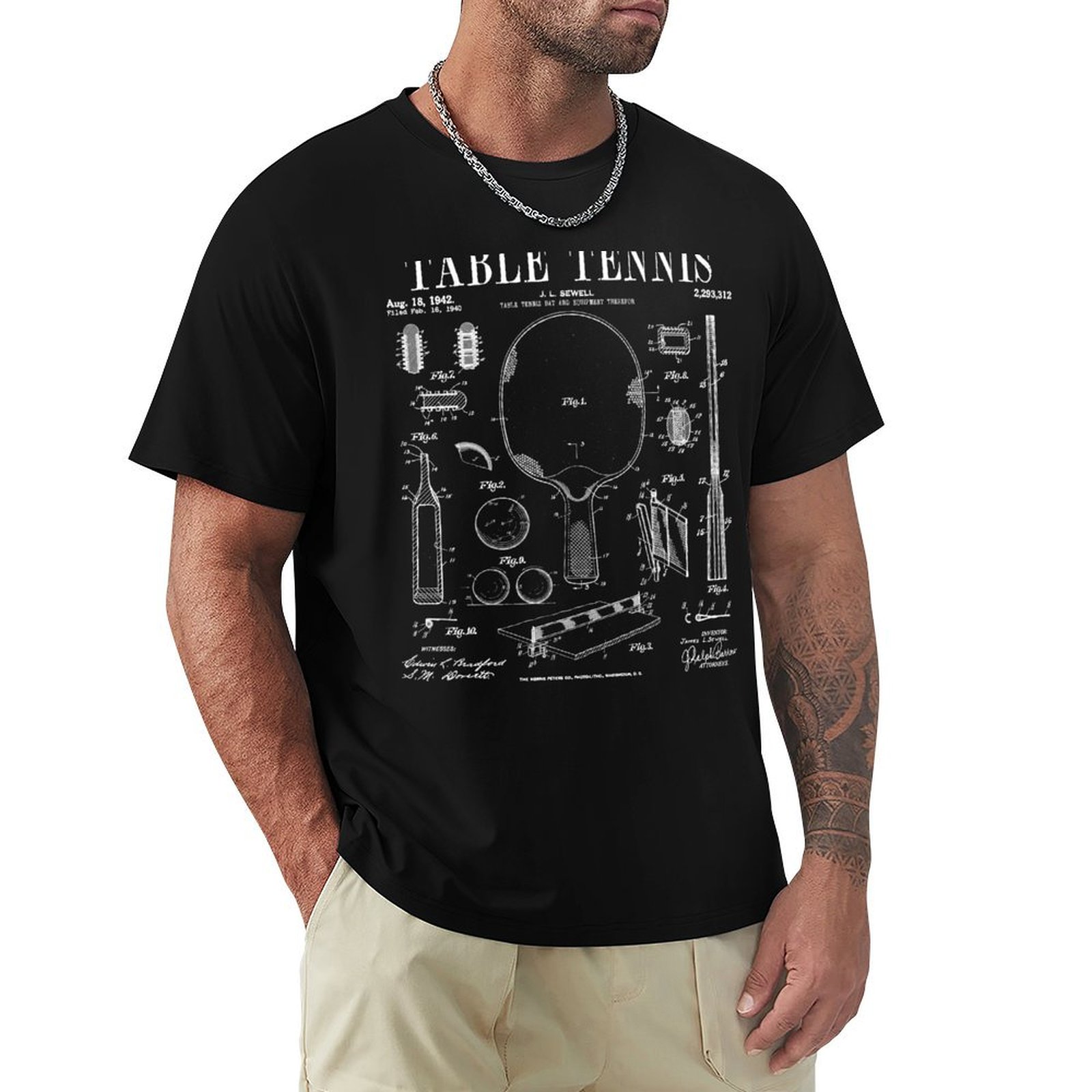 Table Tennis Drawing - Tafeltennis Ping Pong Oude Vintage Patent