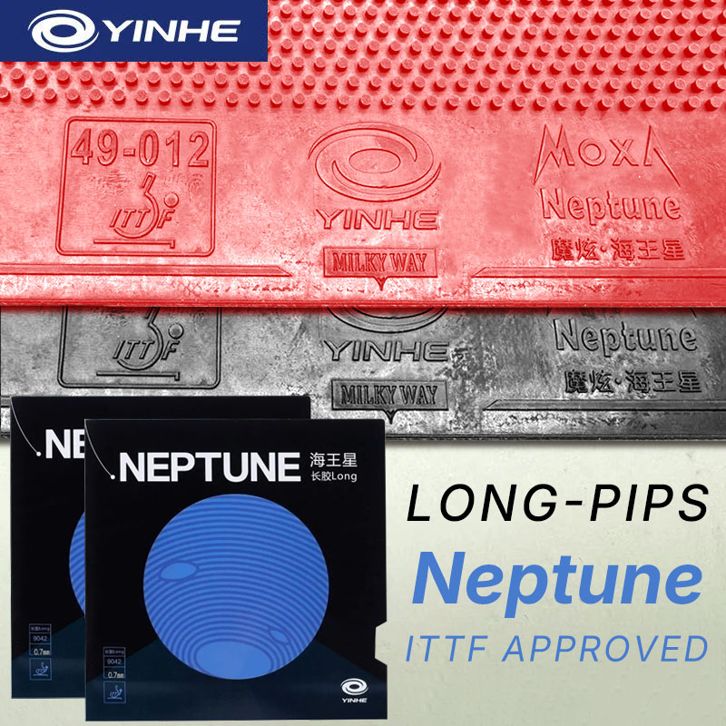 Table Tennis Defense - YINHE NEPTUNE Tafeltennisrubber met lange noppen,