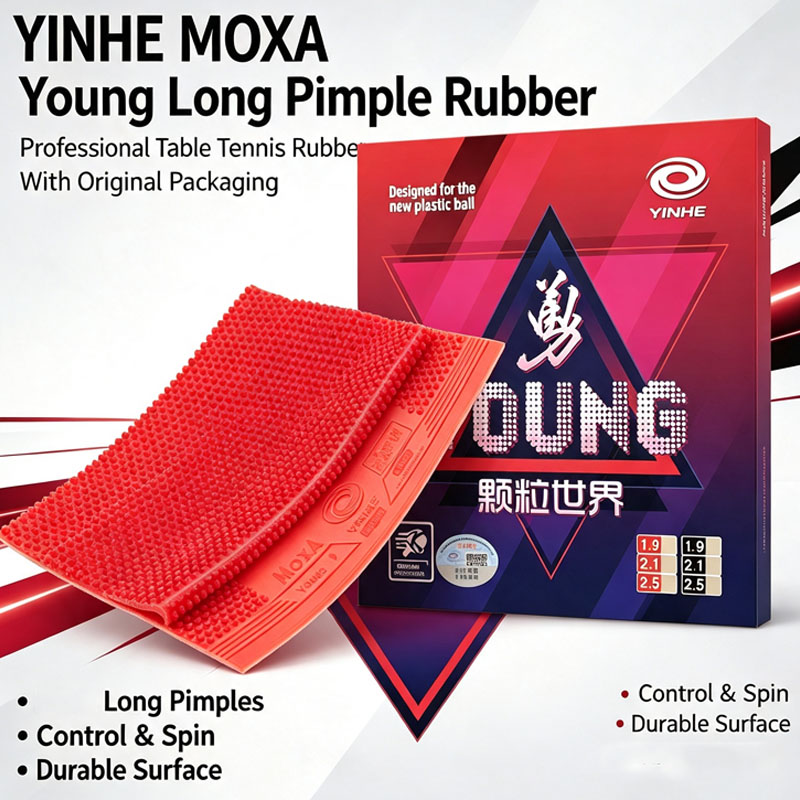 Table Tennis Defense - Origineel YINHE YOUNG Long Pips-Out Tafeltennisrubber