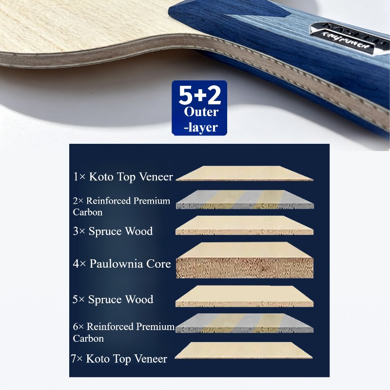 KASEED KING POWER S211 Tafelte - Table Tennis Blade recensie en prijs