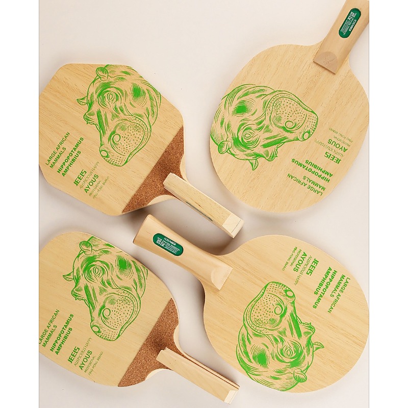 JEELS Green Hippo 1 Ply Ayous  - Table Tennis Blade recensie en prijs