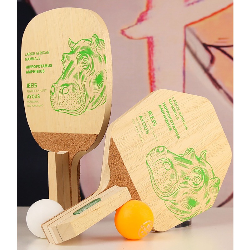 JEELS Green Hippo 1 Ply Ayous  - Table Tennis Blade recensie en prijs