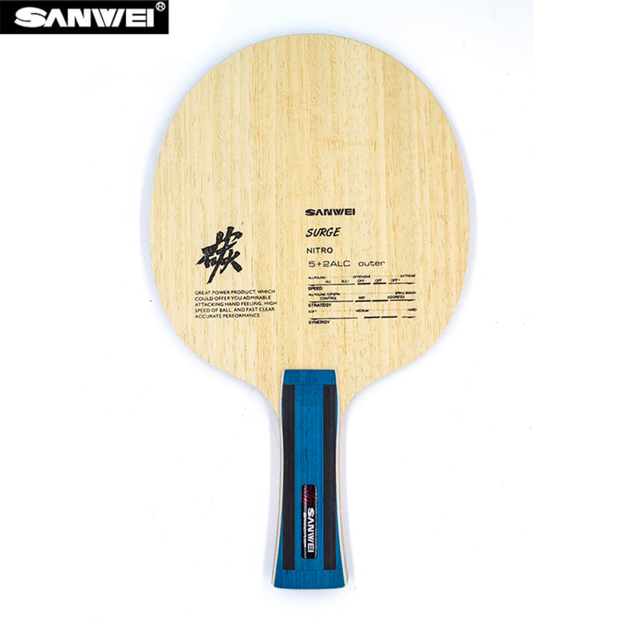 SANWEI Nitro ALC Tafeltennisbl - Stiga Carbon Blade recensie en prijs