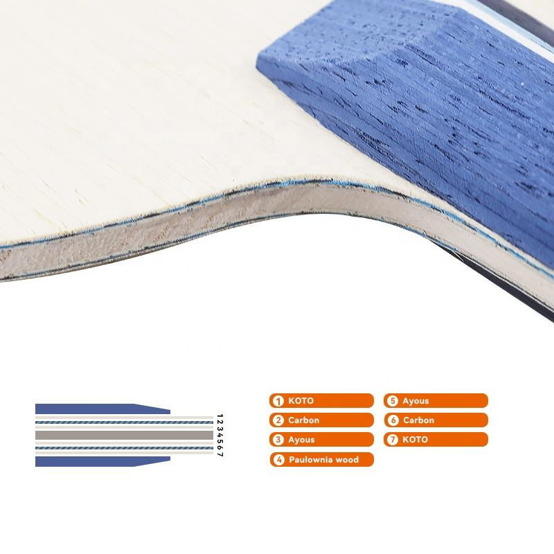 1PCS Blauw Koolstofvezel Tafel - Table Tennis Blade recensie en prijs